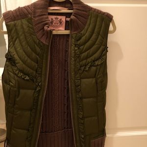 JUICY COUTURE ARMY GREEN VEST